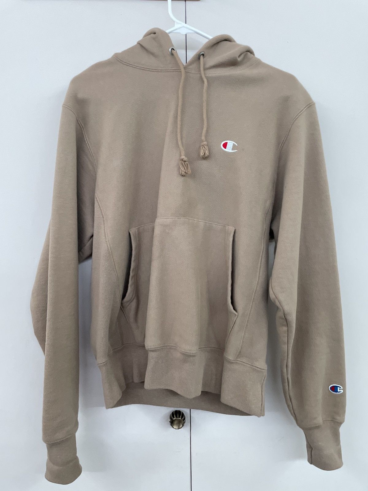 Champion reverse weave hoodie tan 2025