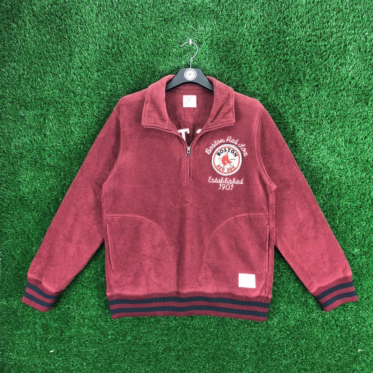 Uniqlo Uniqlo x MLB Boston 1901 Red Sox Fleece Sweater Pullover Size US M / EU 48-50 / 2 - 4 Thumbnail