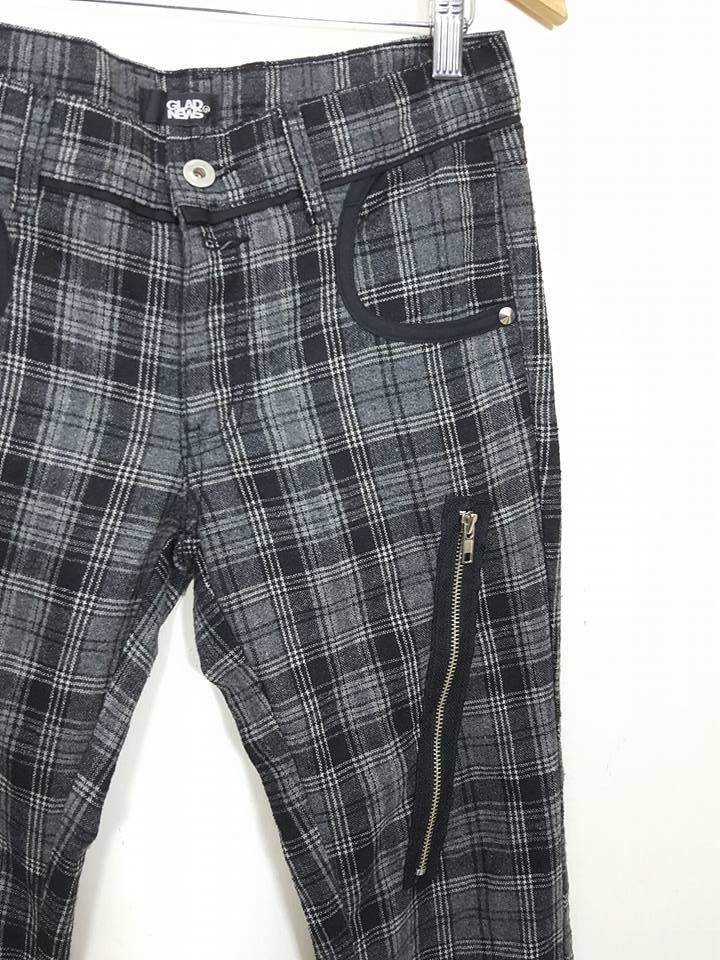 Japanese Brand Japanese Glad News Wool Blend Ankle Thigh Zipper Pants Size US 30 / EU 46 - 5 Thumbnail