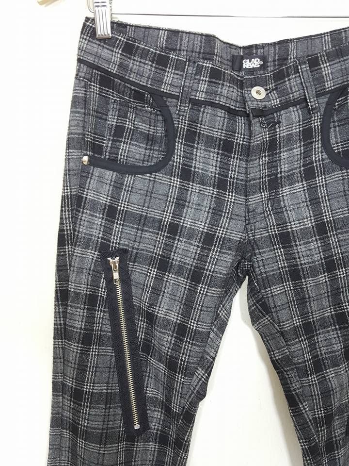 Japanese Brand Japanese Glad News Wool Blend Ankle Thigh Zipper Pants Size US 30 / EU 46 - 2 Thumbnail