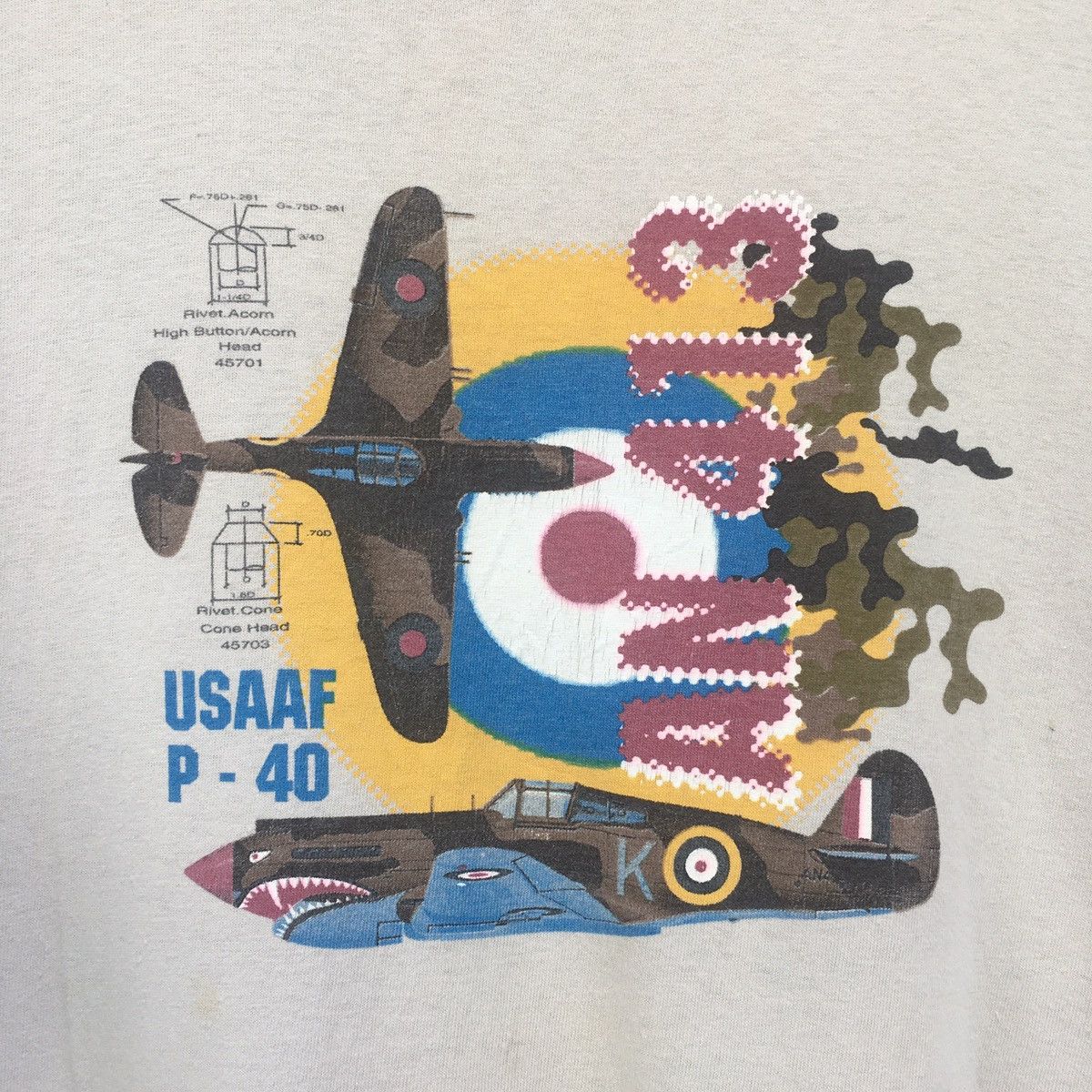 Delta USAAF T-shirt Size US XL / EU 56 / 4 - 3 Thumbnail