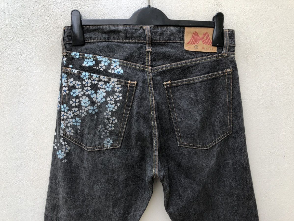 Vintage Hiromichi Nakano Made in Japan Printed Flower Denim Size US 31 - 14 Thumbnail