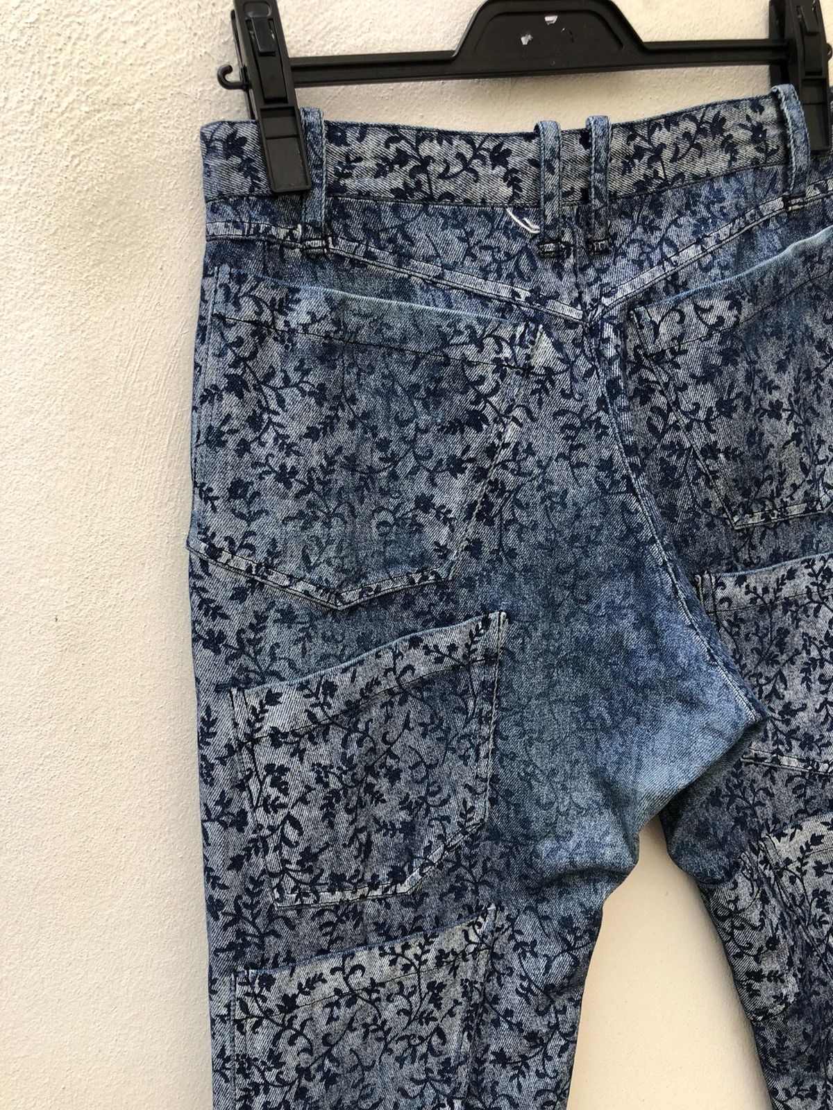 Beams Japan Vintage GIGANT Japan 11 Pocket Floral Denim Cropped Jeans Size US 28 / EU 44 - 15 Thumbnail