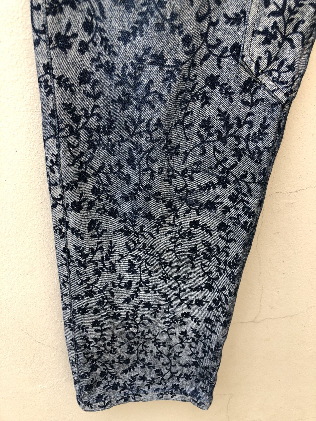Beams Japan Vintage GIGANT Japan 11 Pocket Floral Denim Cropped Jeans Size US 28 / EU 44 - 10 Thumbnail