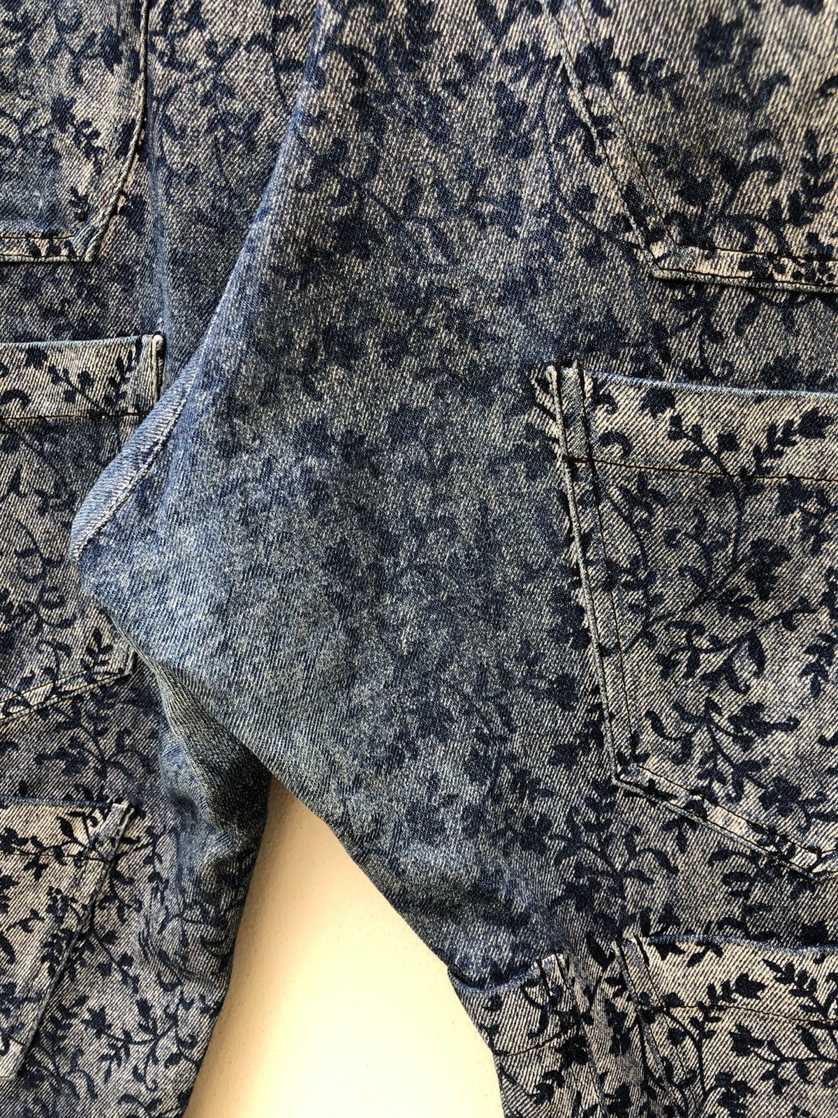 Beams Japan Vintage GIGANT Japan 11 Pocket Floral Denim Cropped Jeans Size US 28 / EU 44 - 18 Thumbnail