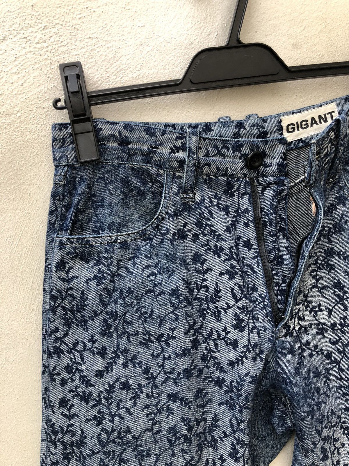 Beams Japan Vintage GIGANT Japan 11 Pocket Floral Denim Cropped Jeans Size US 28 / EU 44 - 7 Thumbnail