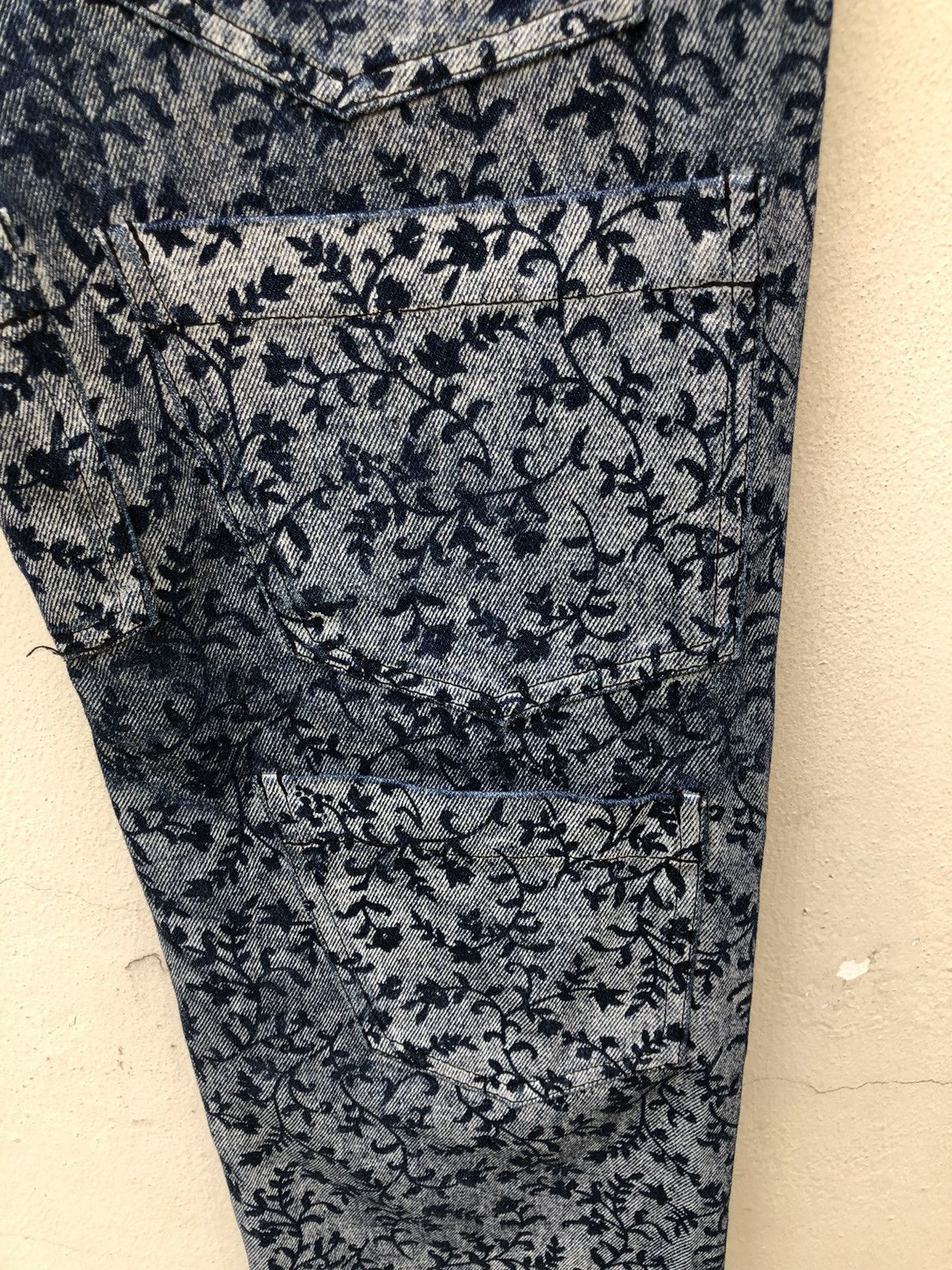 Beams Japan Vintage GIGANT Japan 11 Pocket Floral Denim Cropped Jeans Size US 28 / EU 44 - 19 Thumbnail