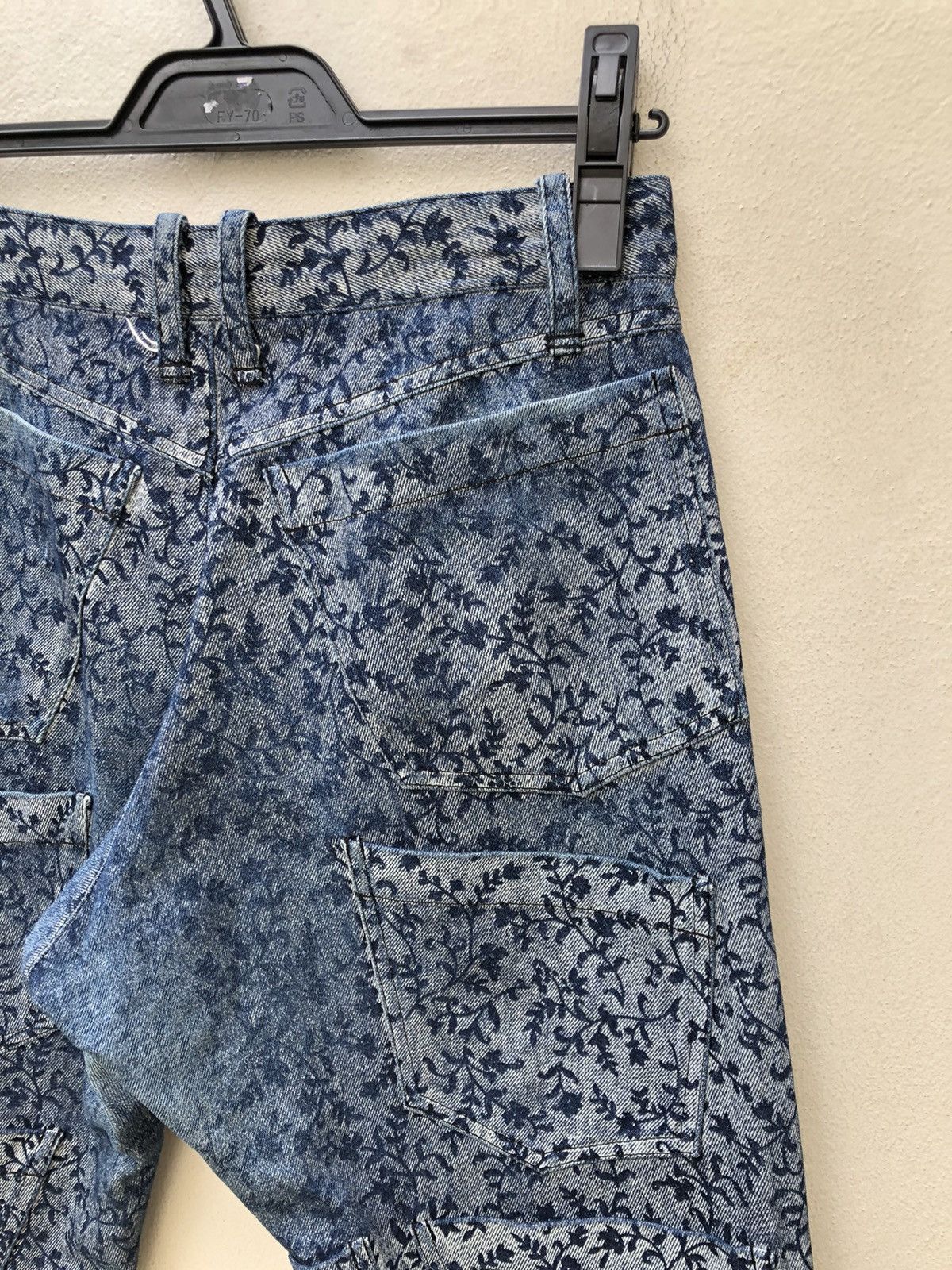 Beams Japan Vintage GIGANT Japan 11 Pocket Floral Denim Cropped Jeans Size US 28 / EU 44 - 17 Thumbnail