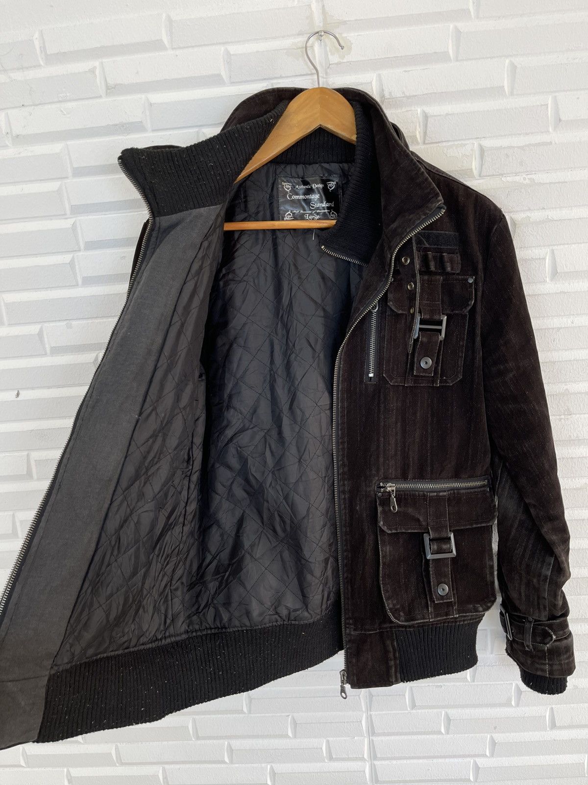 If Six Was Nine × Japanese Brand × Tornado Mart BONDAGE PUNK JACKET MULTIPOCKETS UTILITIES MOLESKIN Size US M / EU 48-50 / 2 - 3 Thumbnail