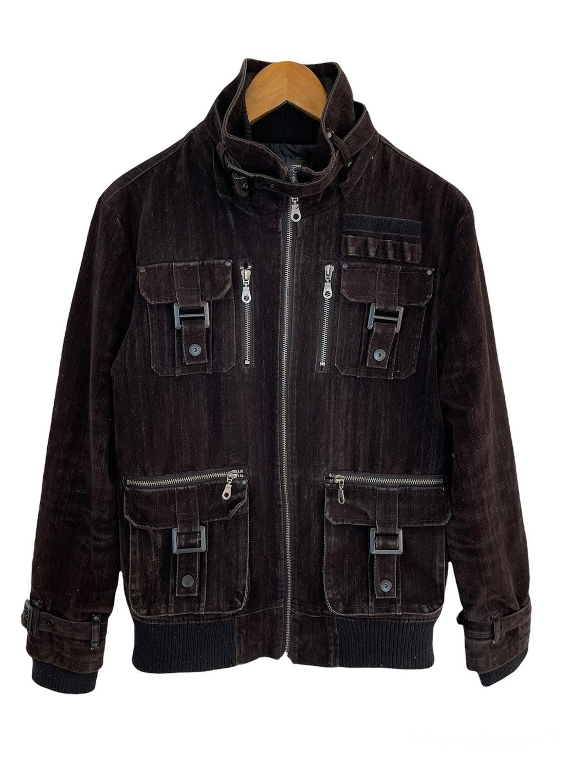 If Six Was Nine × Japanese Brand × Tornado Mart BONDAGE PUNK JACKET MULTIPOCKETS UTILITIES MOLESKIN Size US M / EU 48-50 / 2 - 1 Thumbnail