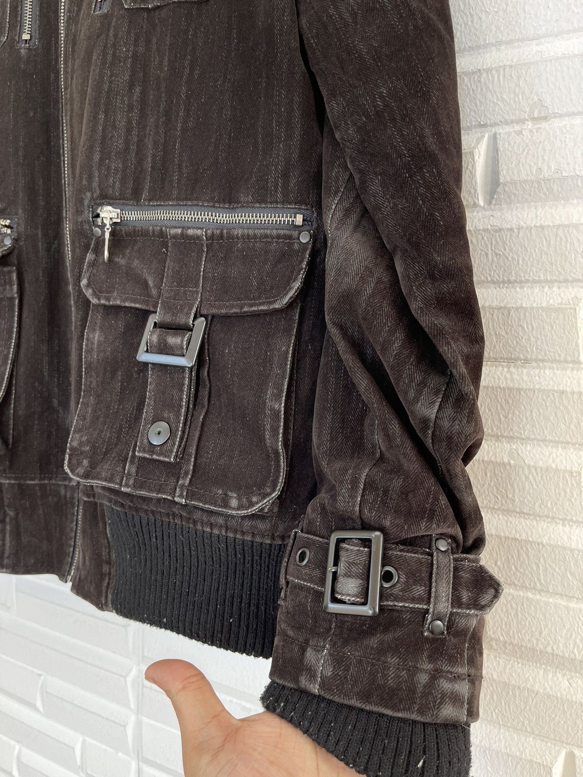 If Six Was Nine × Japanese Brand × Tornado Mart BONDAGE PUNK JACKET MULTIPOCKETS UTILITIES MOLESKIN Size US M / EU 48-50 / 2 - 6 Thumbnail