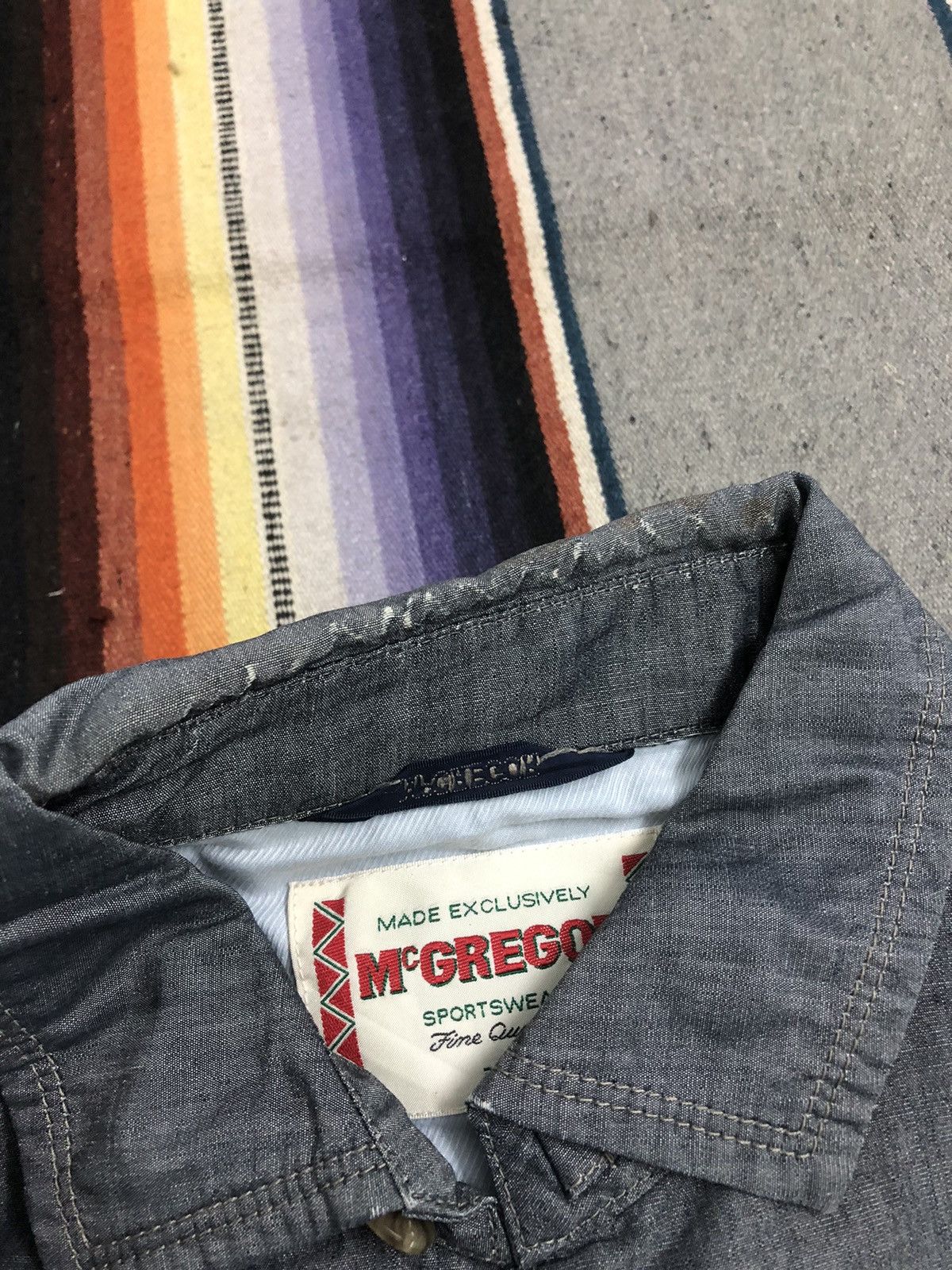 McGregor Vintage 90's Mcgregor Chambray Jacket Size US M / EU 48-50 / 2 - 10 Thumbnail