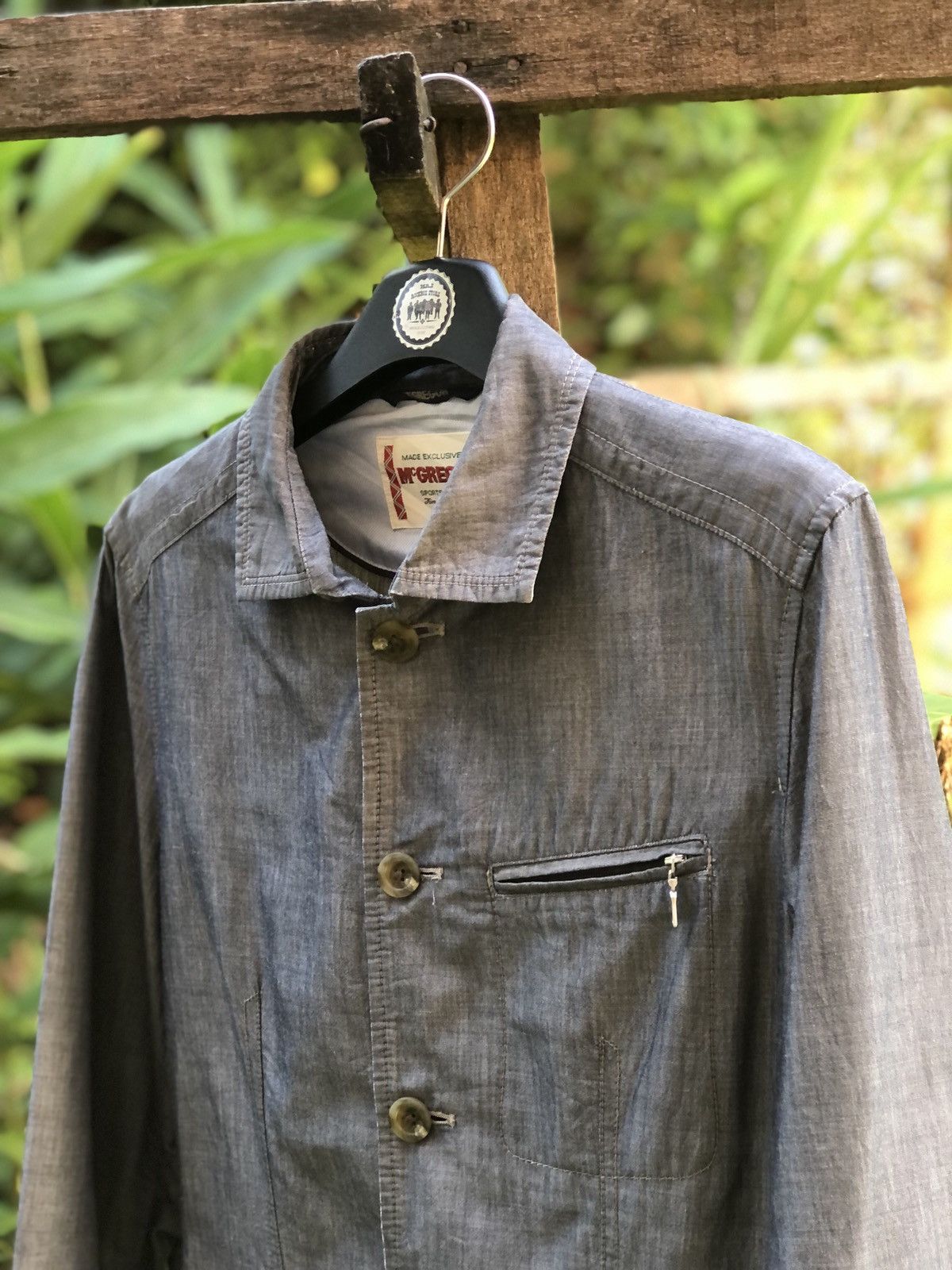 McGregor Vintage 90's Mcgregor Chambray Jacket Size US M / EU 48-50 / 2 - 2 Thumbnail