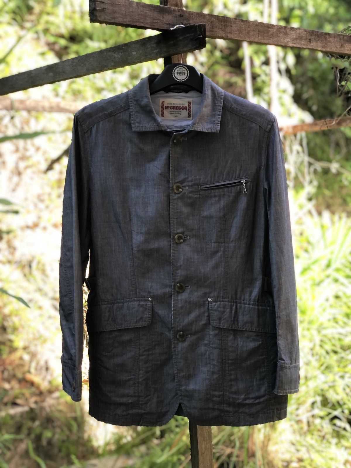 McGregor Vintage 90's Mcgregor Chambray Jacket Size US M / EU 48-50 / 2 - 1 Thumbnail