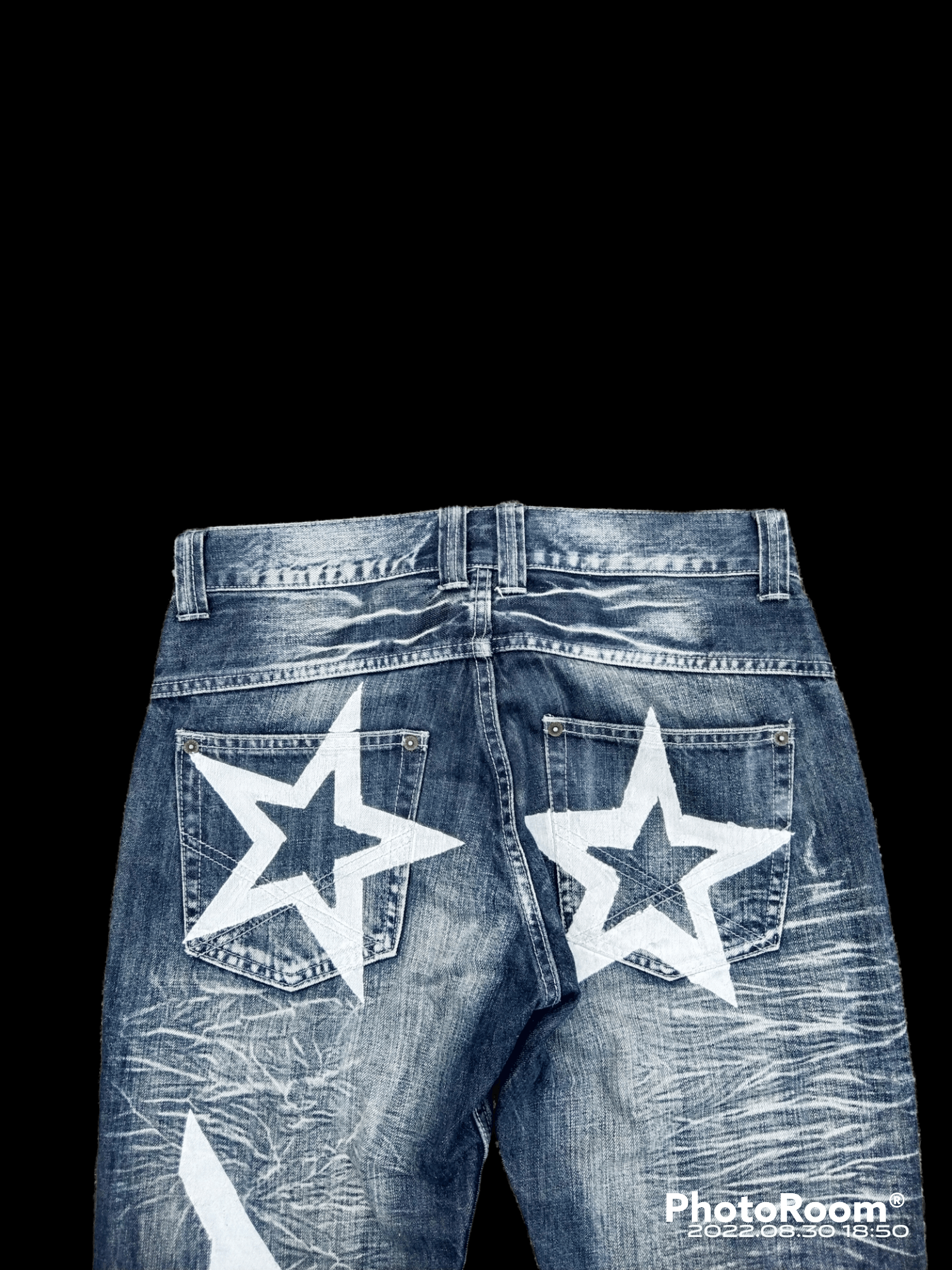 Japanese Brand SUPER SICK CROSSBONE SORRIDERE DENIM PANTS Size US 31 - 4 Thumbnail