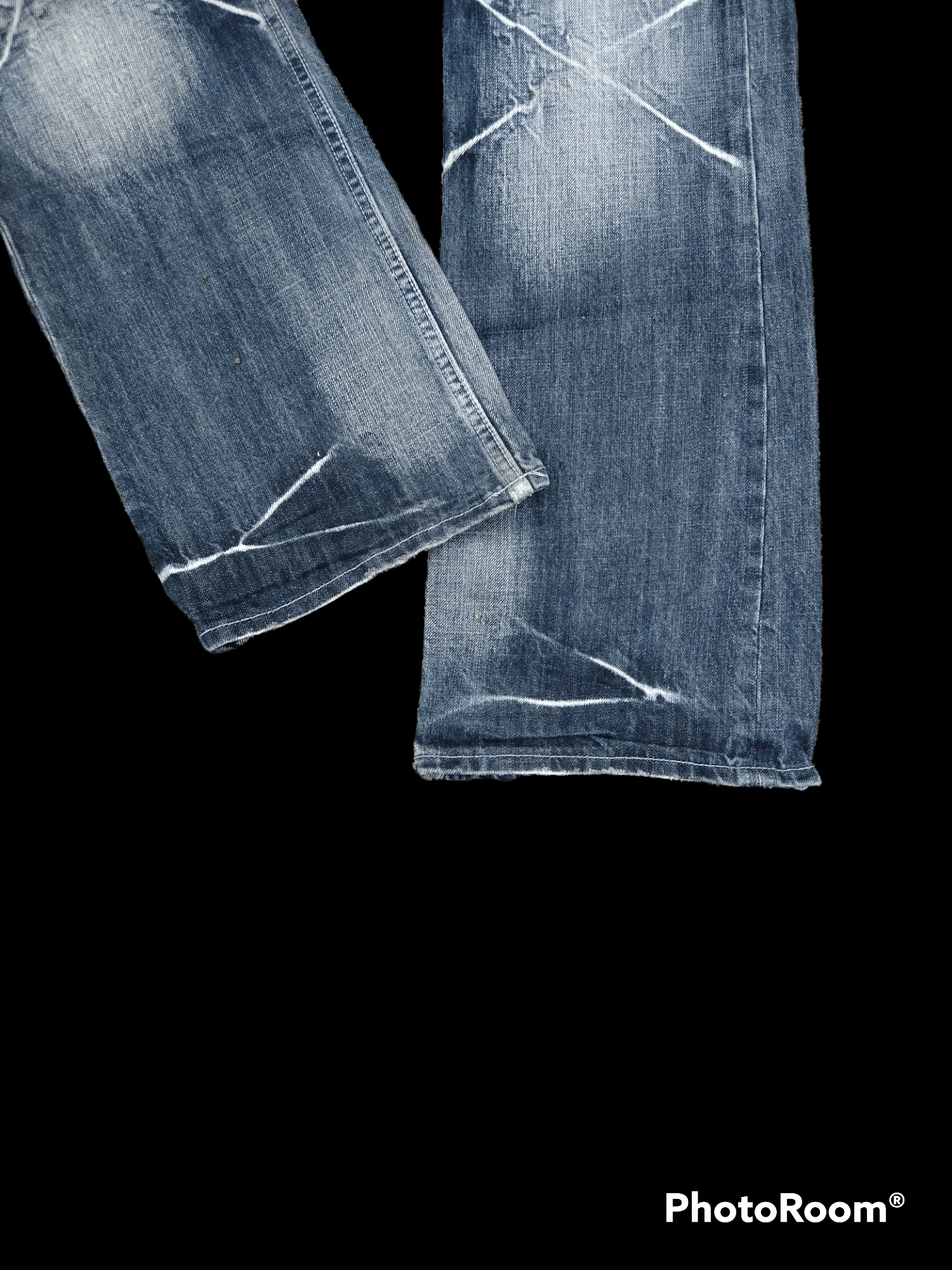 Japanese Brand SUPER SICK CROSSBONE SORRIDERE DENIM PANTS Size US 31 - 5 Thumbnail