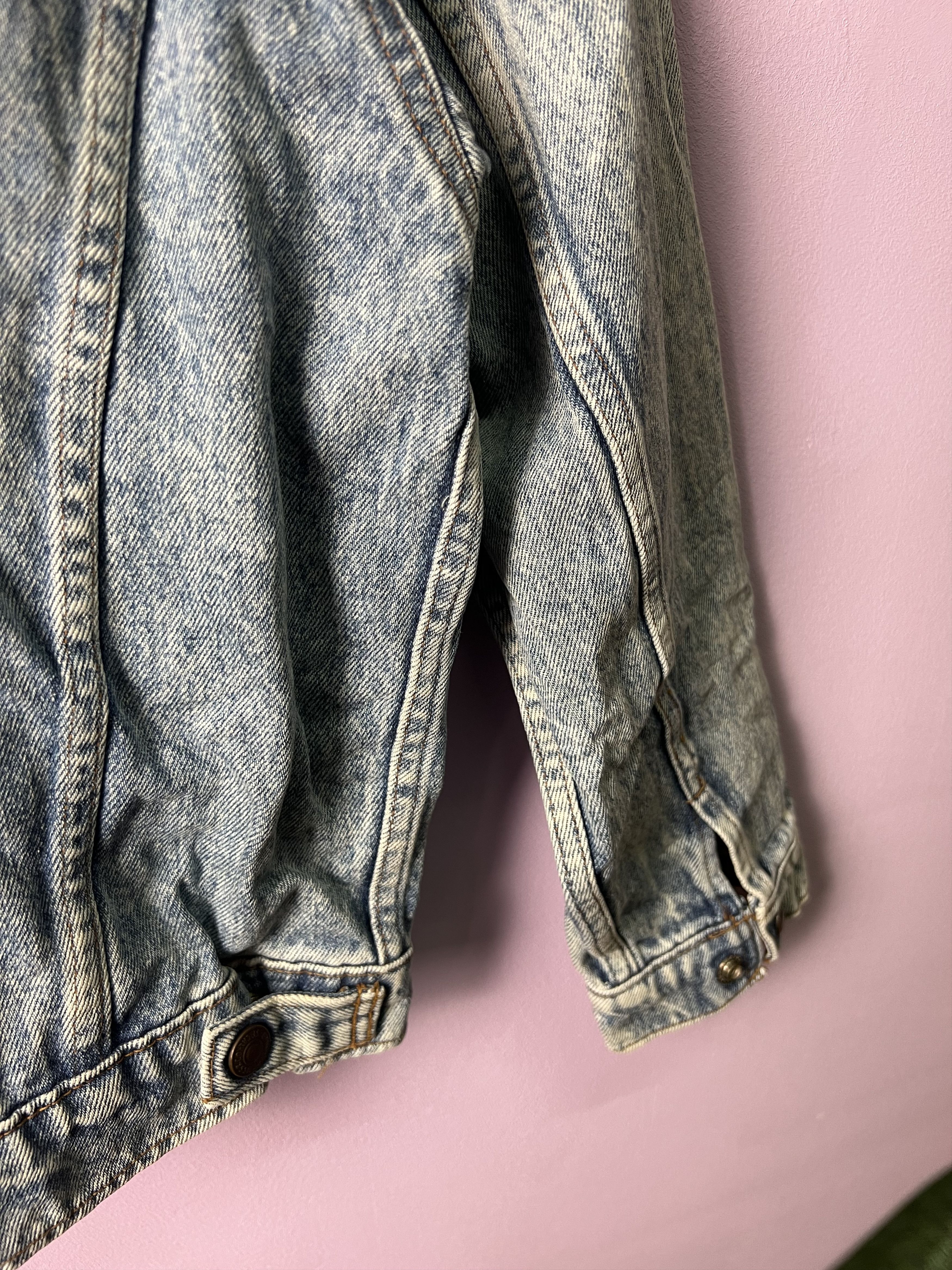 Levi's 🔥Crashed Vintage Levis Denim Trucker Size S / US 4 / IT 40 - 16 Thumbnail