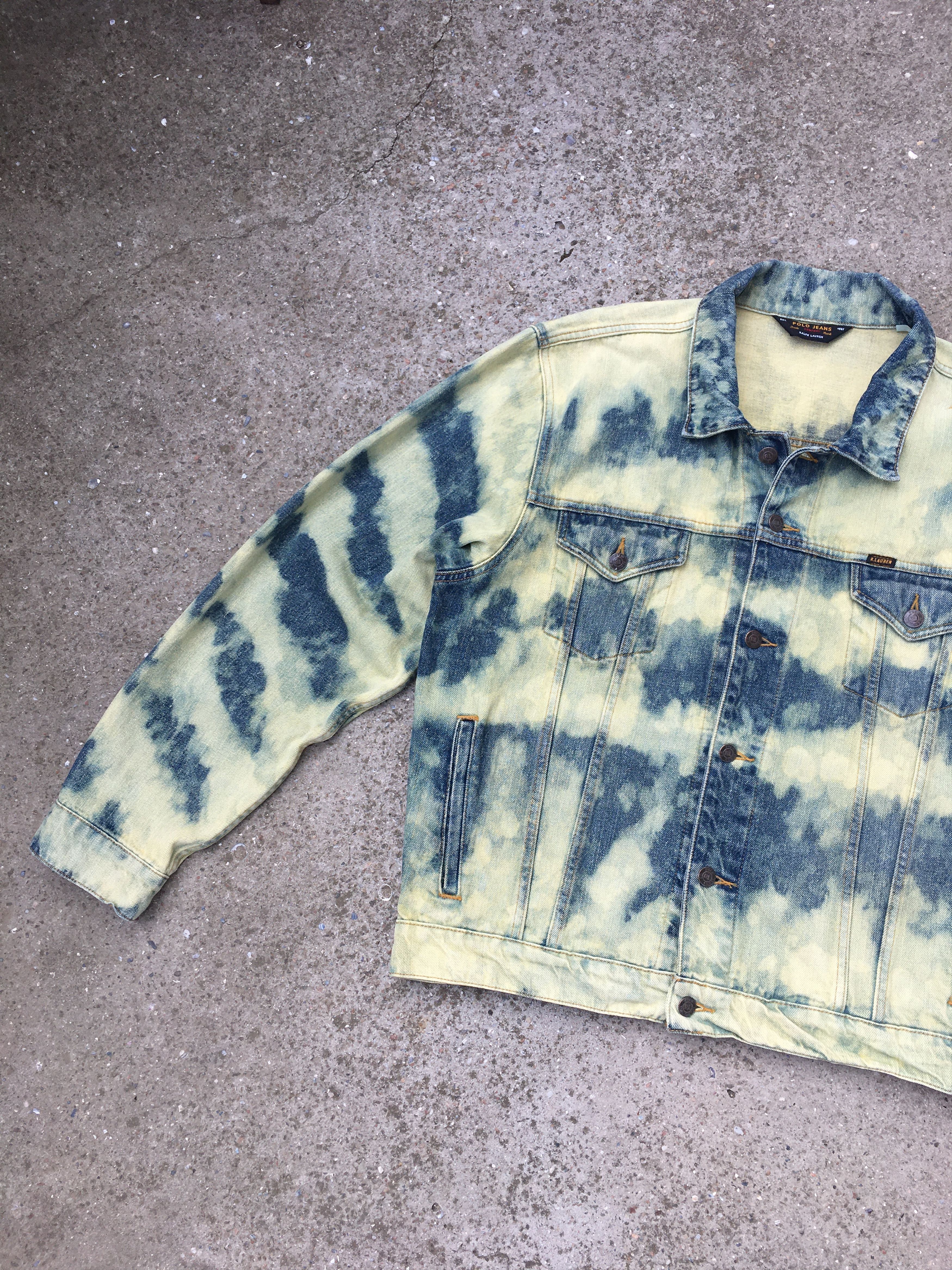 Polo Ralph Lauren × Vintage Polo Jeans Company Ralph Lauren Custom Dyed Denim Jacket Size US M / EU 48-50 / 2 - 4 Thumbnail