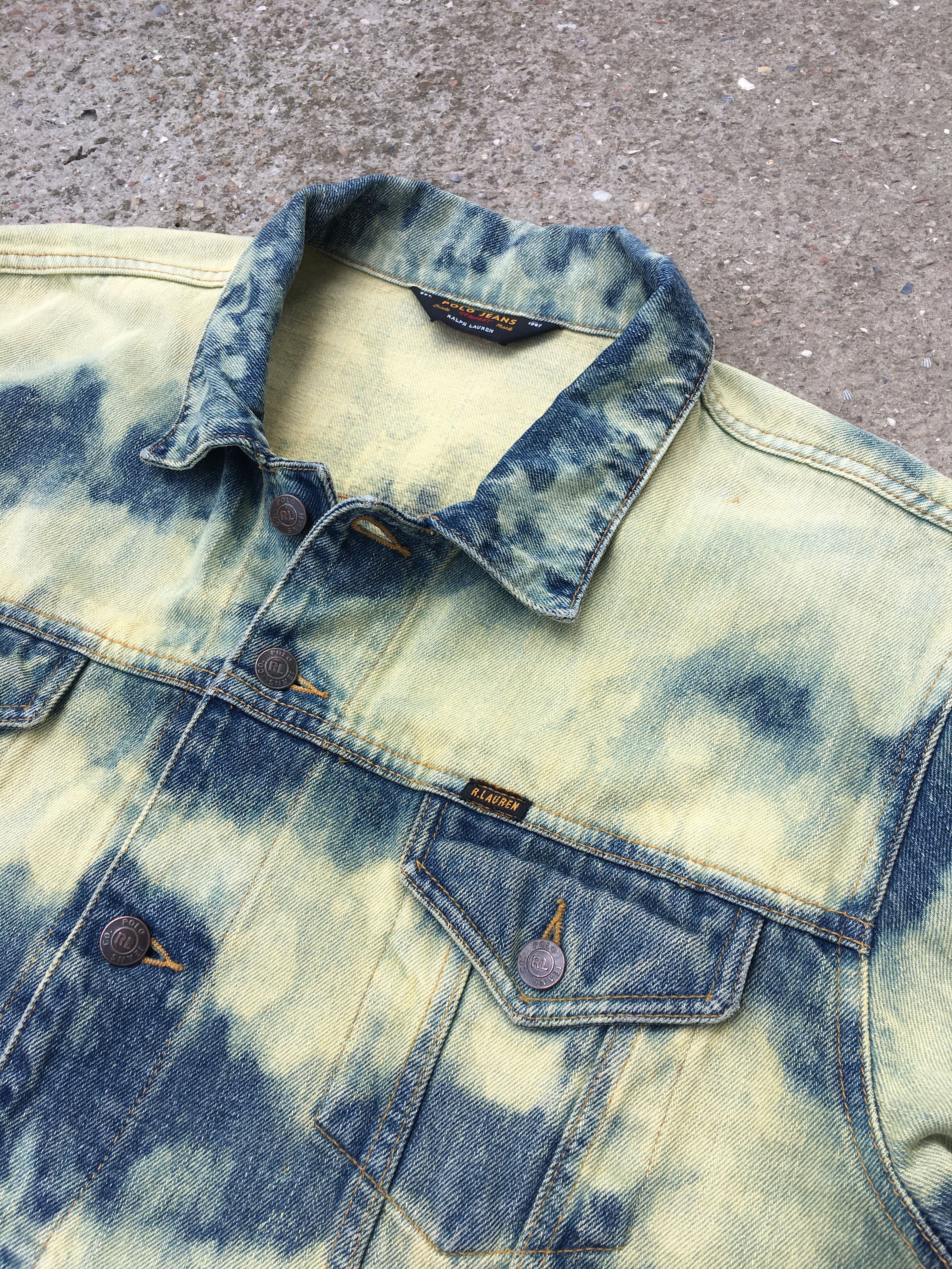 Polo Ralph Lauren × Vintage Polo Jeans Company Ralph Lauren Custom Dyed Denim Jacket Size US M / EU 48-50 / 2 - 6 Thumbnail