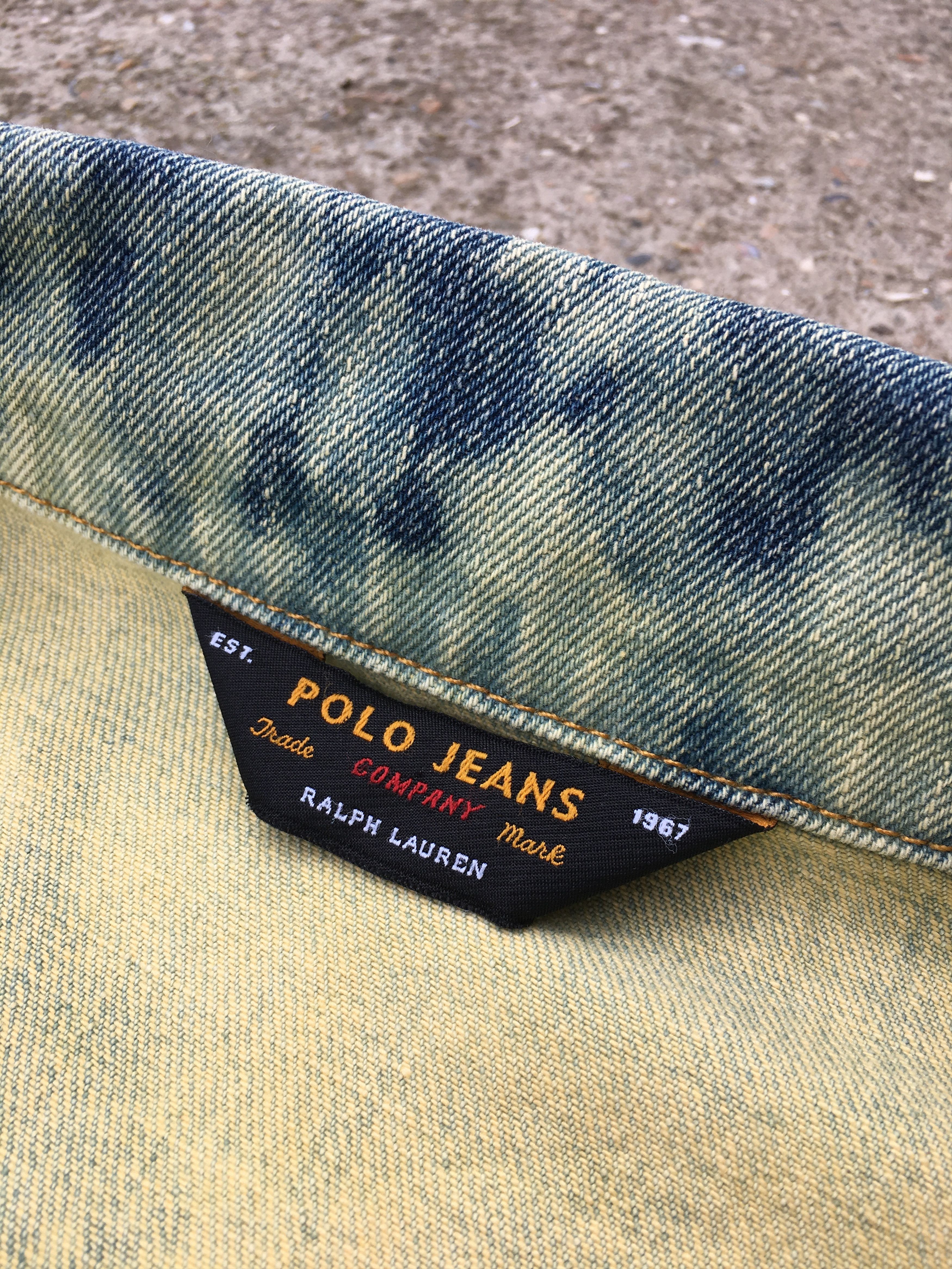 Polo Ralph Lauren × Vintage Polo Jeans Company Ralph Lauren Custom Dyed Denim Jacket Size US M / EU 48-50 / 2 - 9 Thumbnail