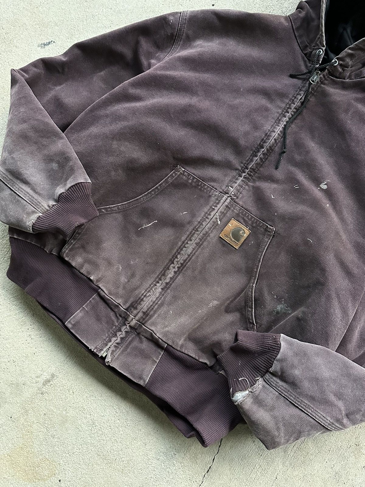Carhartt Vintage distressed & painted deep purple Carhartt Size US XL / EU 56 / 4 - 2 Thumbnail