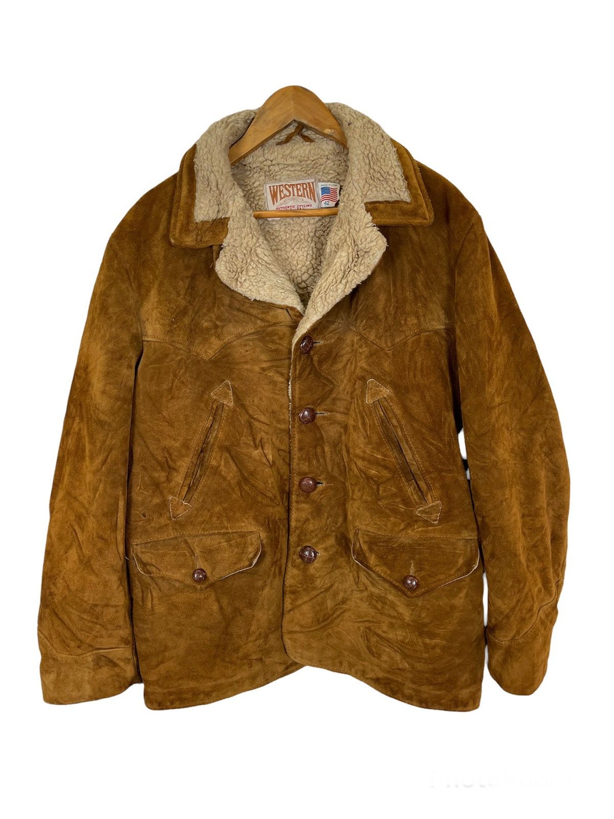 Schott ❌LAST CALL🔥Vintage1980 COWHIDE WESTERN SCHOTT NYC SUEDE Size US M / EU 48-50 / 2 - 1 Thumbnail