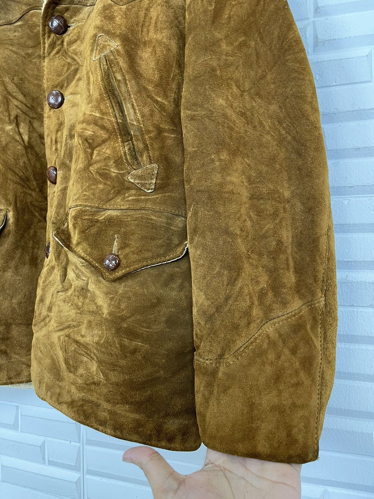 Schott ❌LAST CALL🔥Vintage1980 COWHIDE WESTERN SCHOTT NYC SUEDE Size US M / EU 48-50 / 2 - 9 Thumbnail