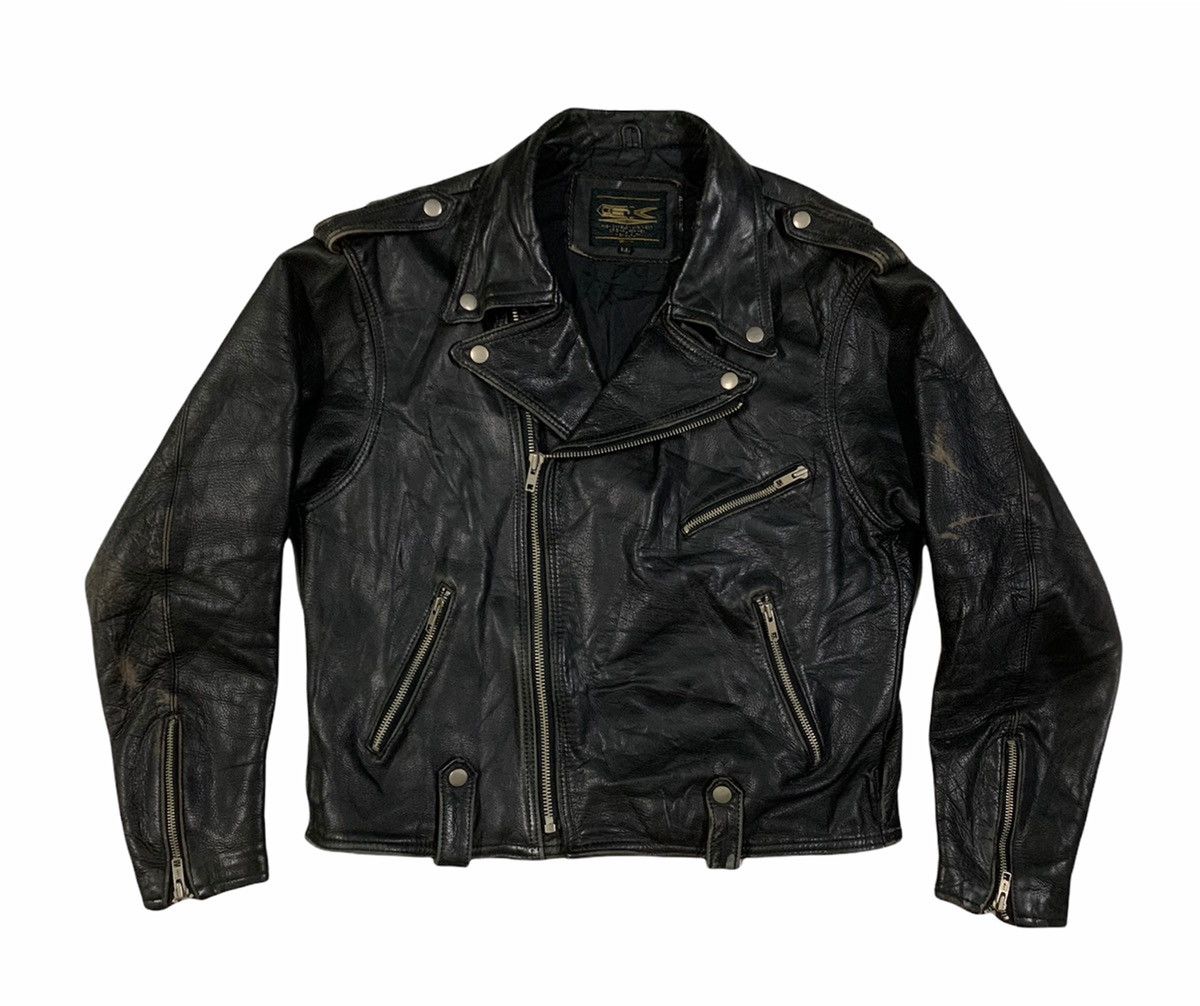 Seditionaries RARE ‼️ 80s Punk Schott Perfecto Cowhide Leather Jacket Size US M / EU 48-50 / 2 - 1 Thumbnail