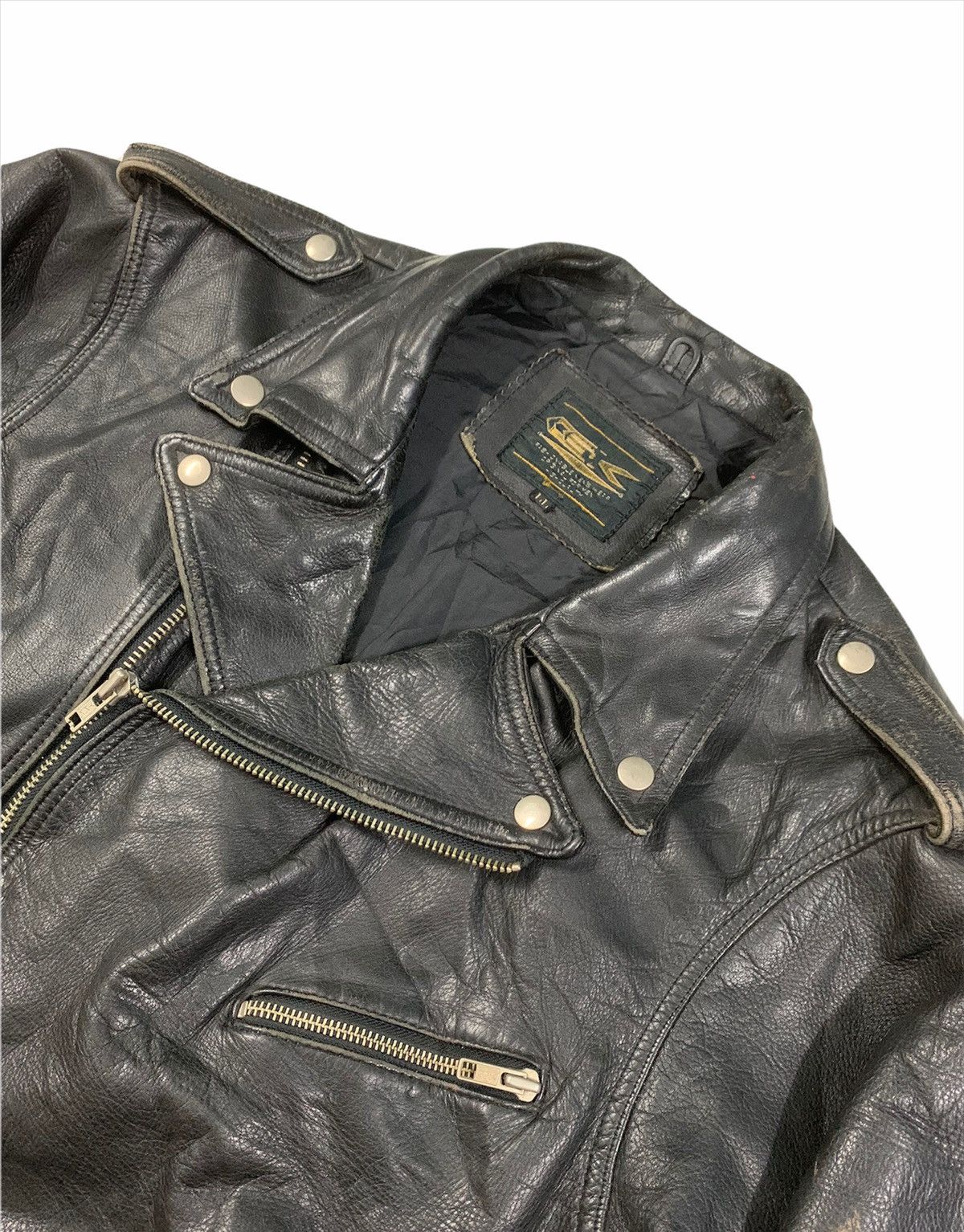 Seditionaries RARE ‼️ 80s Punk Schott Perfecto Cowhide Leather Jacket Size US M / EU 48-50 / 2 - 3 Thumbnail