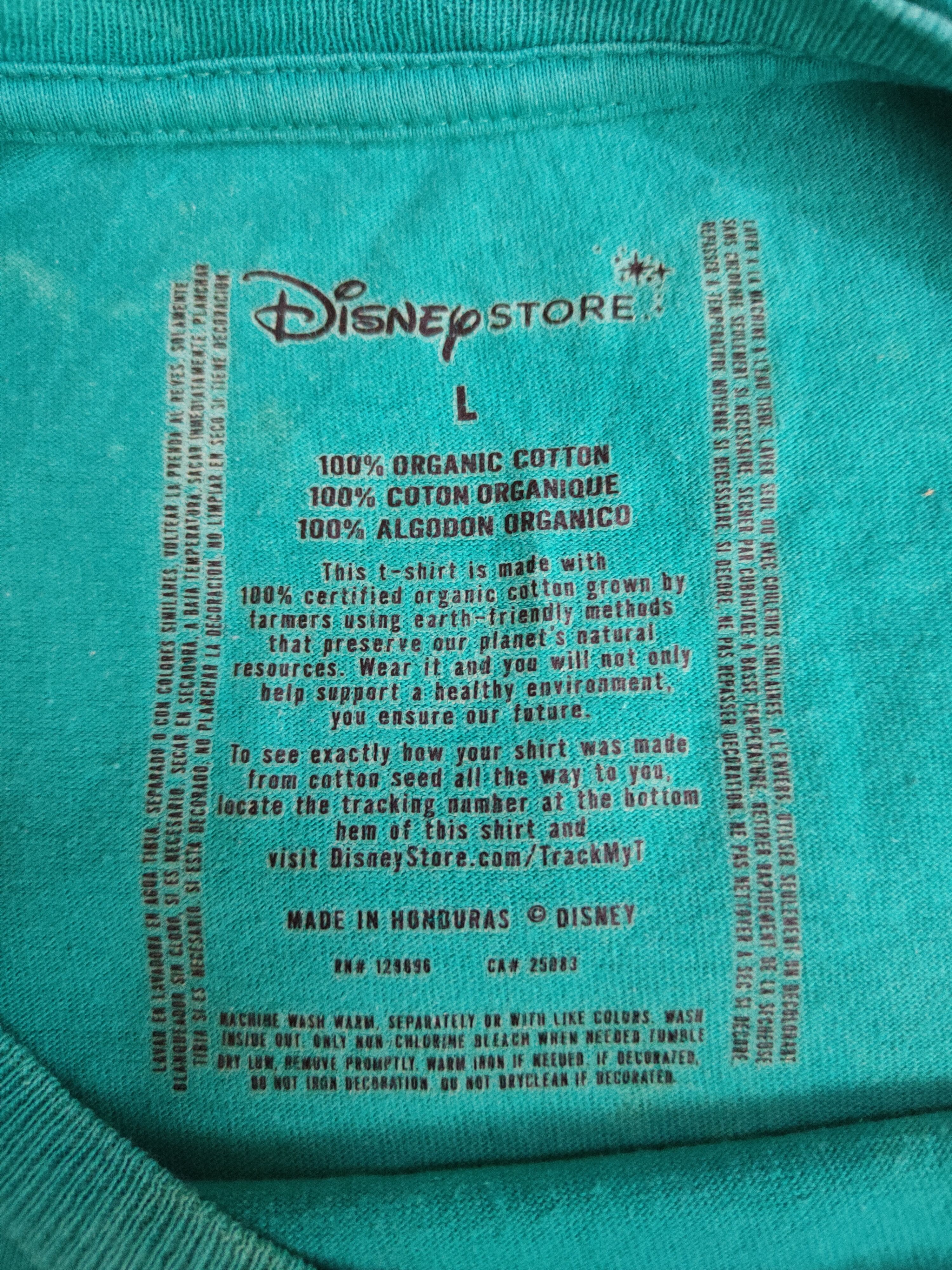 Disney × Japanese Brand Disney Store Turquoise Short Sleeve T-shirt #183B Size US L / EU 52-54 / 3 - 9 Thumbnail