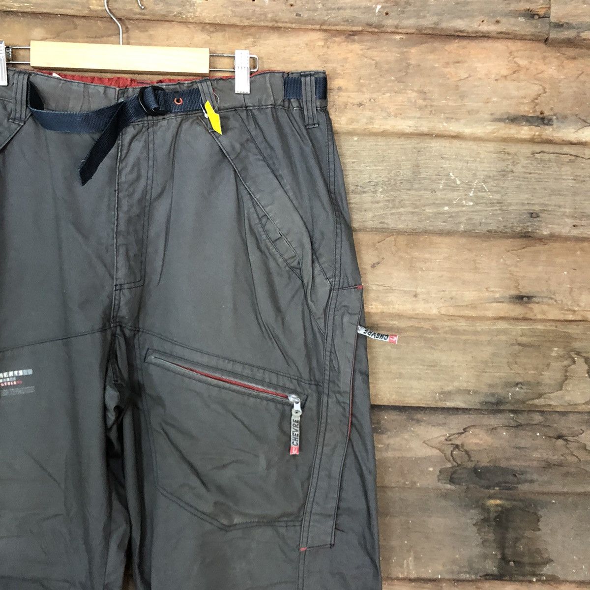 Faded Glory × Japanese Brand Chevre Grey Multipocket hiking track Cargo Pants #3776 Size US 35 - 5 Thumbnail