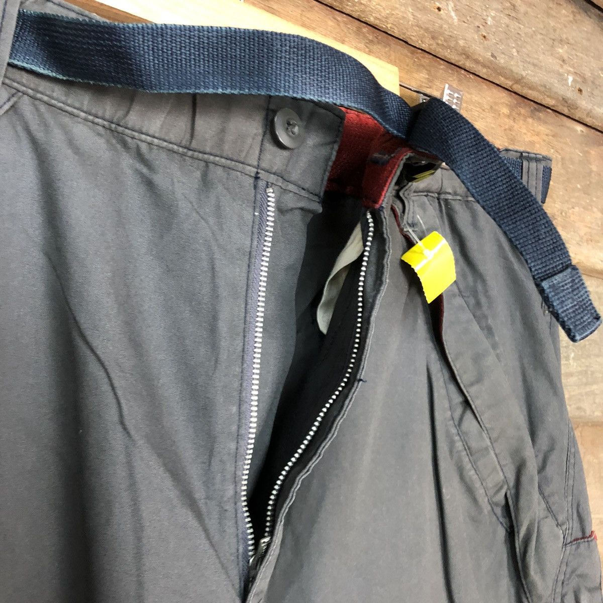 Faded Glory × Japanese Brand Chevre Grey Multipocket hiking track Cargo Pants #3776 Size US 35 - 9 Thumbnail