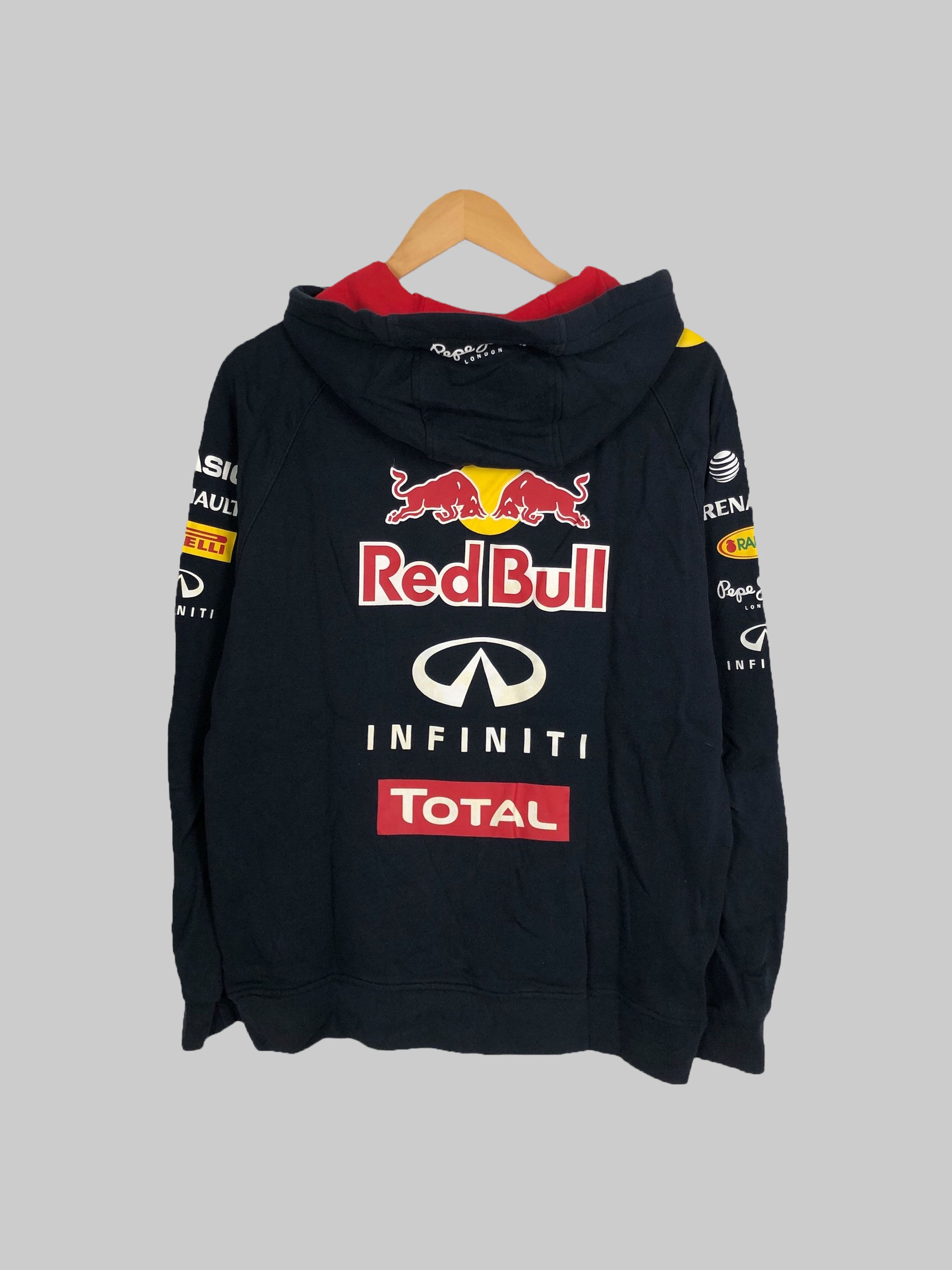 Pepe good Jeans Infinity Red Bull Formula 1 Racing Hoodie Sweatshirt Men’s Size Small