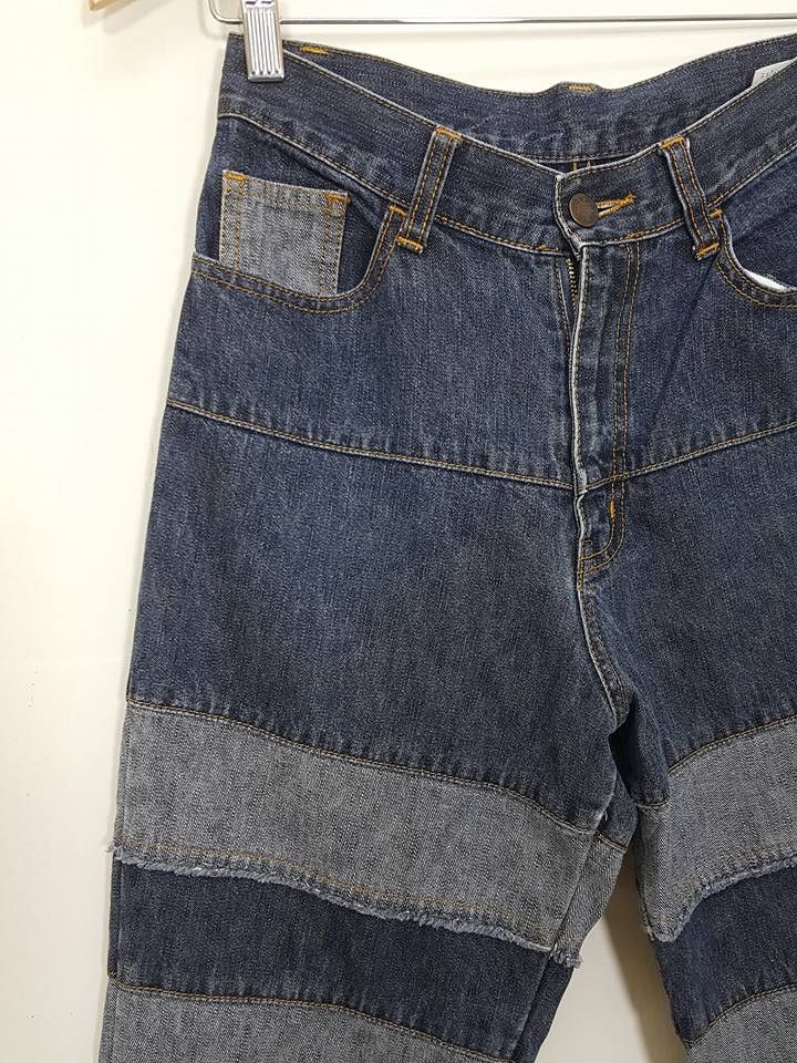 Designer × Japanese Brand Two Tone Artwork Drop Crotch Pants not Hysteric Glamour Size US 26 / EU 42 - 3 Thumbnail