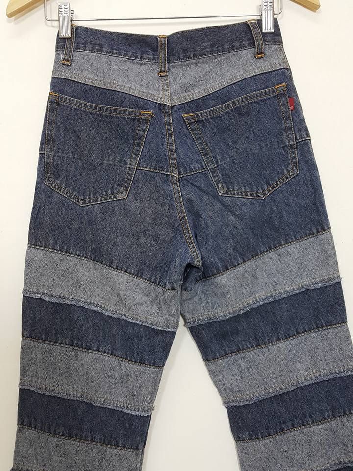 Designer × Japanese Brand Two Tone Artwork Drop Crotch Pants not Hysteric Glamour Size US 26 / EU 42 - 6 Thumbnail