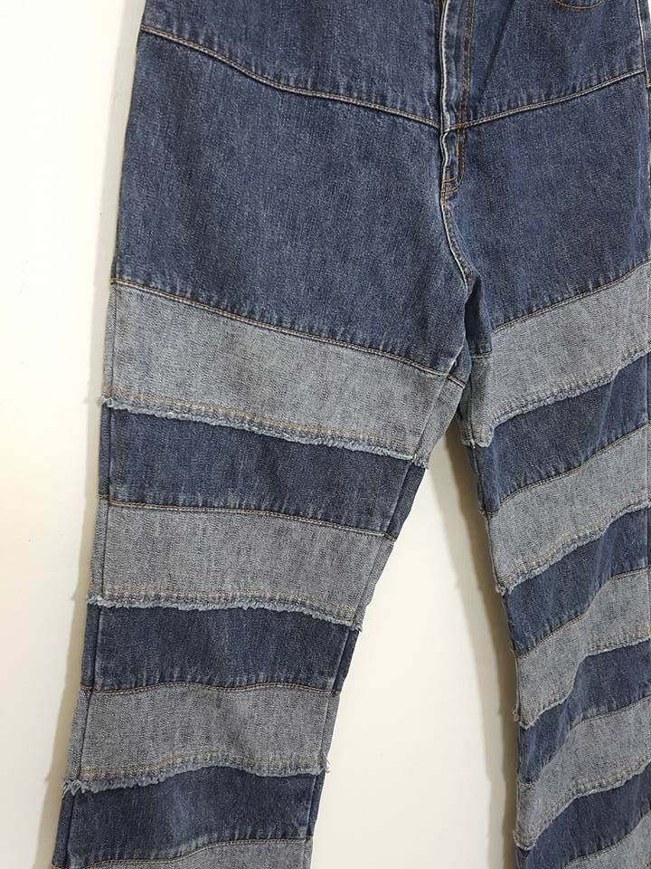 Designer × Japanese Brand Two Tone Artwork Drop Crotch Pants not Hysteric Glamour Size US 26 / EU 42 - 9 Thumbnail