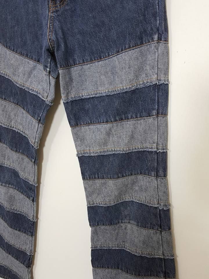 Designer × Japanese Brand Two Tone Artwork Drop Crotch Pants not Hysteric Glamour Size US 26 / EU 42 - 10 Thumbnail