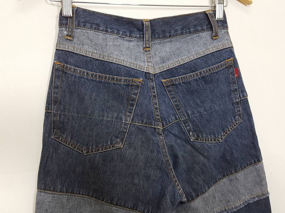 Designer × Japanese Brand Two Tone Artwork Drop Crotch Pants not Hysteric Glamour Size US 26 / EU 42 - 8 Thumbnail