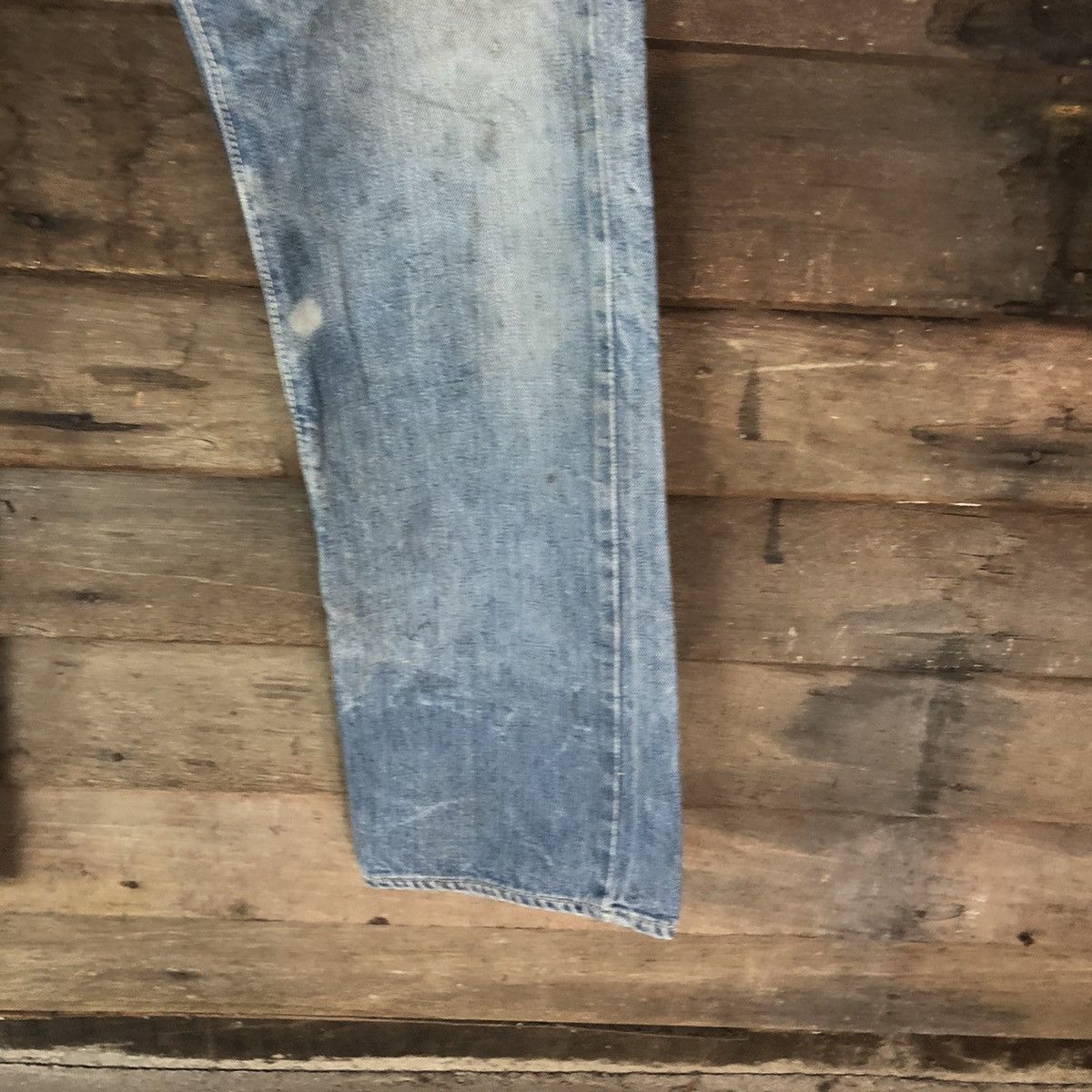 Japanese Brand Canton X West vintage Blue Distressed Denim Pants #119B Size US 27 - 7 Thumbnail