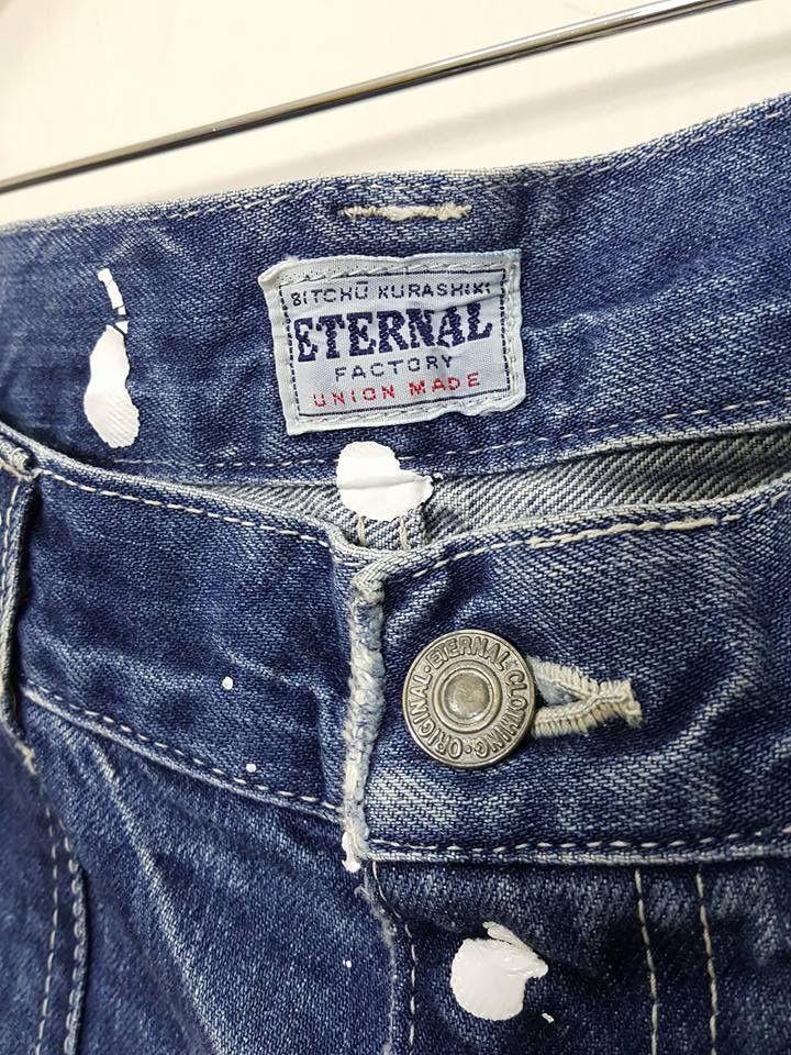 Eternal ETERNAL BITCHU KURASHIKI Dispersed Scatter Paint Denim Size US 32 / EU 48 - 5 Thumbnail