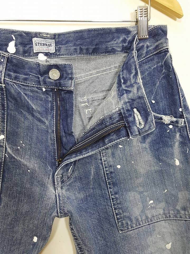 Eternal ETERNAL BITCHU KURASHIKI Dispersed Scatter Paint Denim Size US 32 / EU 48 - 15 Thumbnail