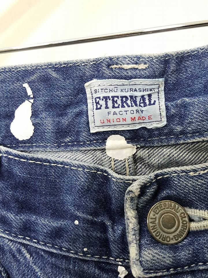 Eternal ETERNAL BITCHU KURASHIKI Dispersed Scatter Paint Denim Size US 32 / EU 48 - 8 Thumbnail