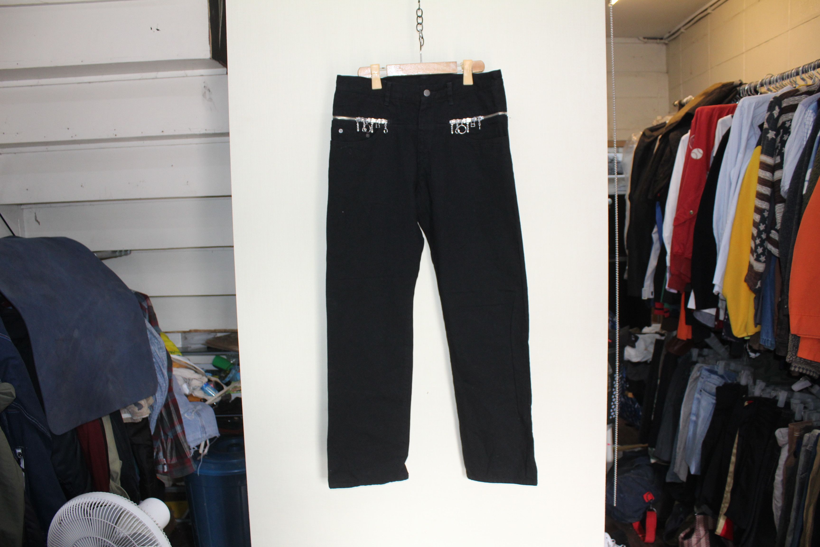 image of Final Home Zipper Denim in Black, Men's (Size 32)