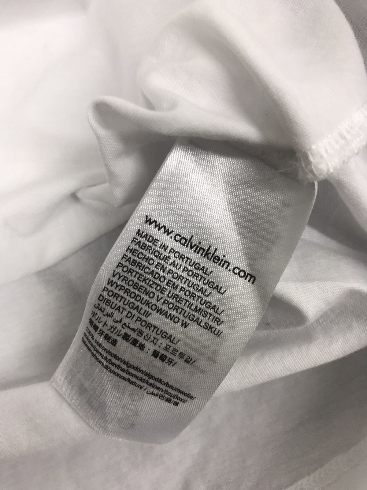 Calvin Klein CK Calvin Klein Big Box Logo White Tee Men’s Medium Size M / US 6-8 / IT 42-44 - 7 Thumbnail