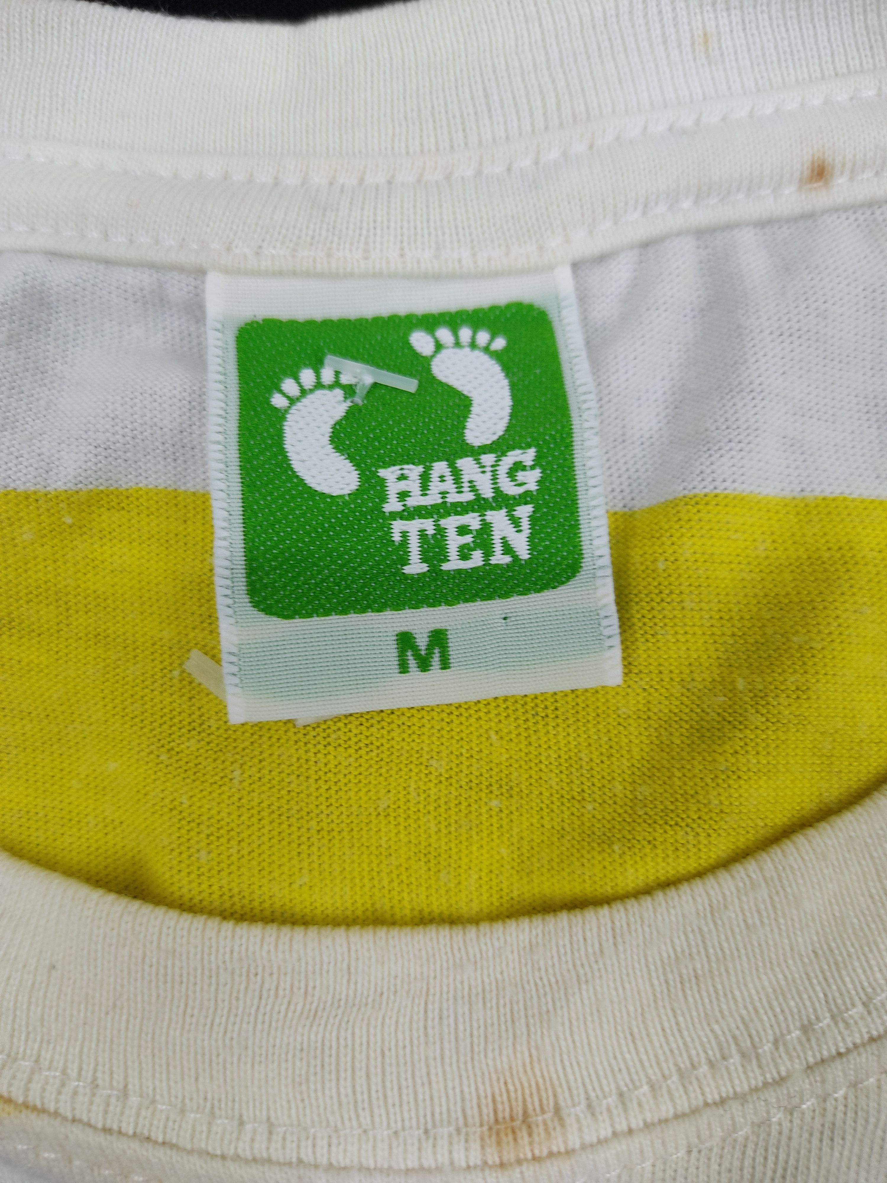 Hang Ten Hang Ten Surf Colorful Striped Tee Spell Out Size M / US 6-8 / IT 42-44 - 6 Thumbnail