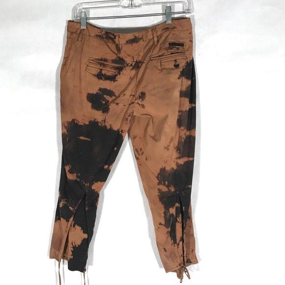 Prada PRADA Capris Tie Dye Size 8 grunge Pants 44 EU Pants Black A Size 30" / US 8 / IT 44 - 6 Thumbnail