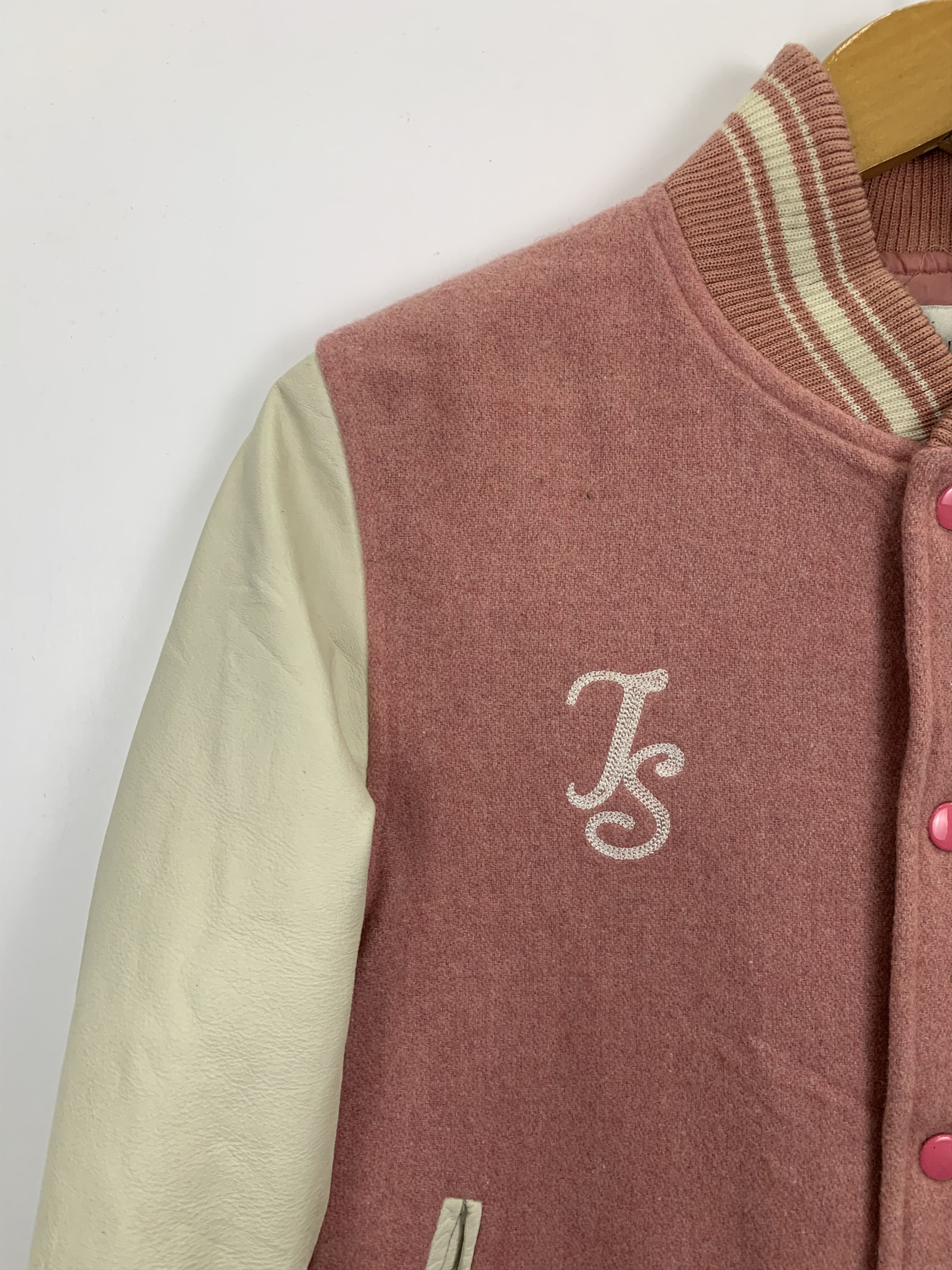 Jil Stuart Vintage Japanese Brand Wool Leather Varsity Jacket V0475 Size US M / EU 48-50 / 2 - 7 Thumbnail