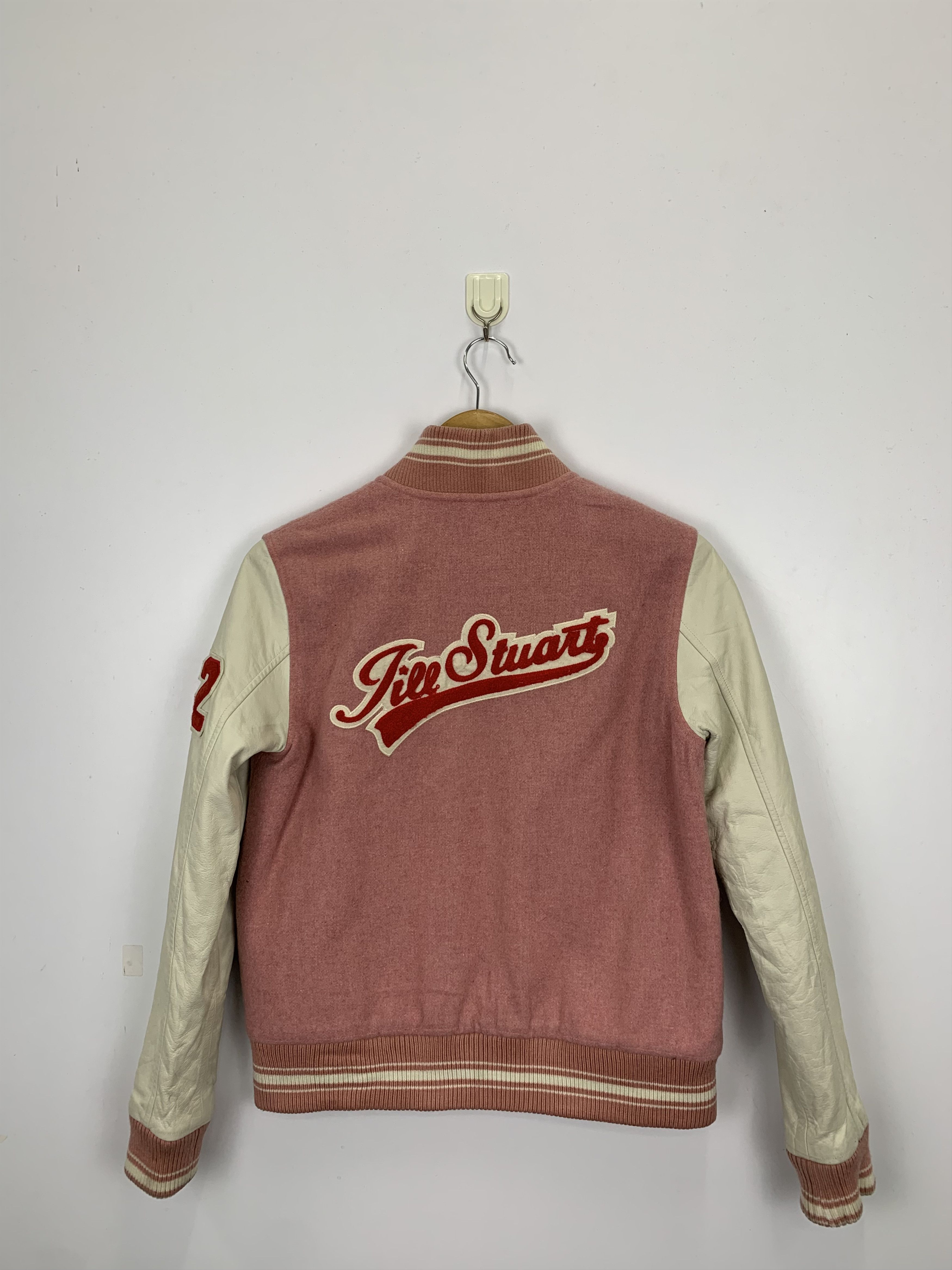 Jil Stuart Vintage Japanese Brand Wool Leather Varsity Jacket V0475 Size US M / EU 48-50 / 2 - 2 Thumbnail