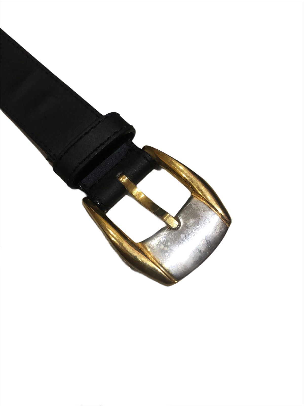 Gianni Valentino Gianni Versace 🇮🇹 Medusa Gold Pleat Leather Belt Size ONE SIZE - 5 Thumbnail