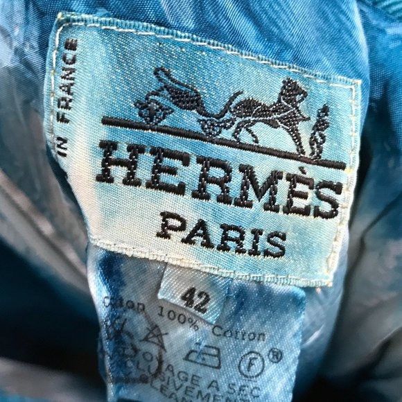 Hermes HERMES Size 2 Cotton Pencil Tie Dye Midi COuture Size 26" / US 2 / IT 38 - 2 Thumbnail